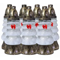 ZNICZ CHOINKA Z BROKATEM MAŁA - 705 ( 1 opakowanie 7 szt. )